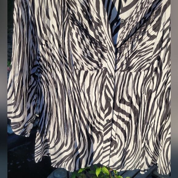 Zibra Print Blouse - Picture 2 of 10